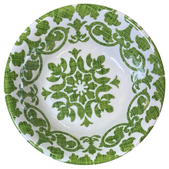 Four Pier 1 Imports Melamine 7.5” Royal Regal Trellis Cereal Bowls - Picture 7 of 13